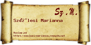 Szélesi Marianna névjegykártya